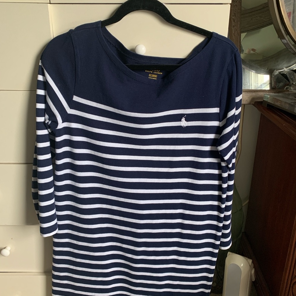 Polo Ralph Lauren shirt dress. Size Medium. Just above the knee . Long sleeve